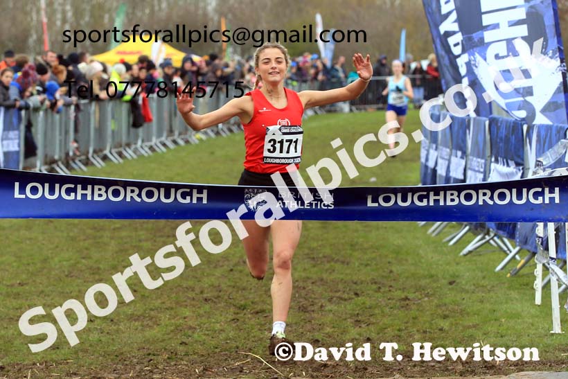 Womens Under-20s 2023 UK CAU Inter Counties Cross Country Champs, Prestwold Hall, Loughborough. Photo: David T. Hewitson/Sports for All Pics